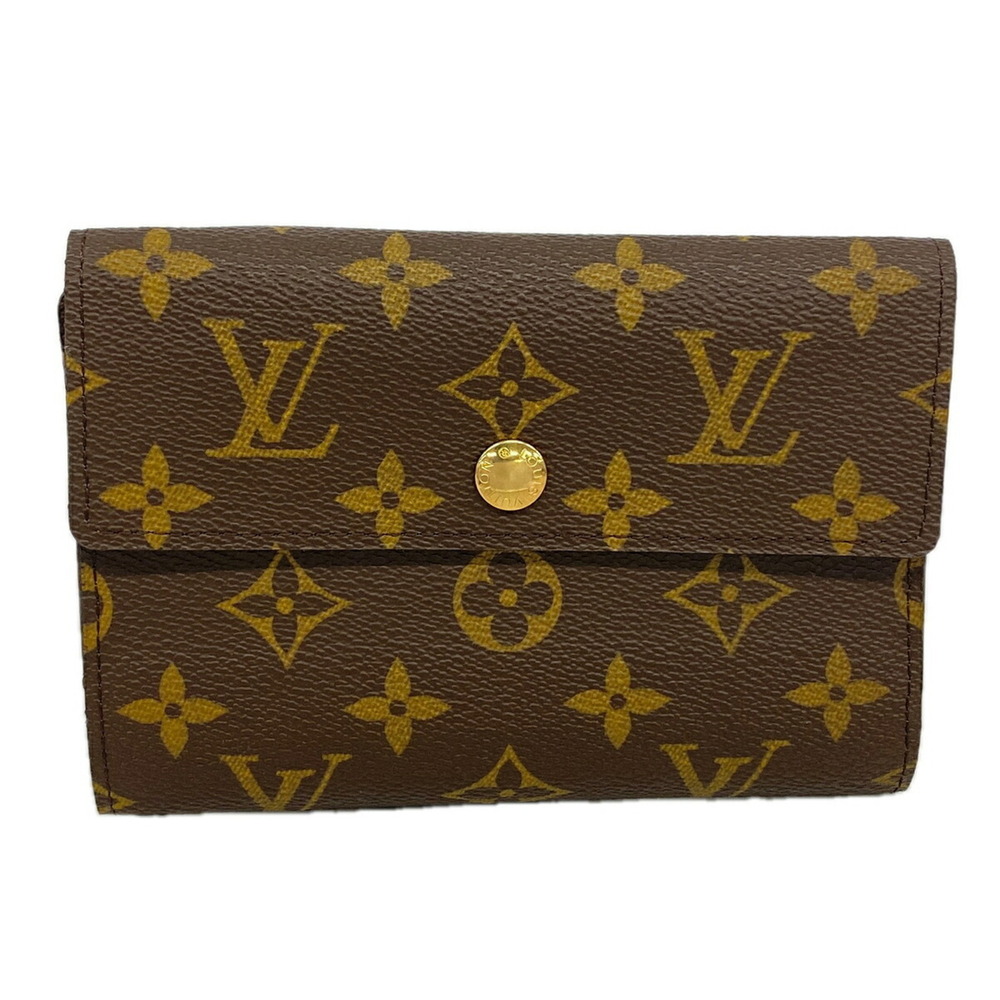 Louis Vuitton Tri-fold Wallet Monogram Portefeuille Alexandra M60047 Brown Wo...